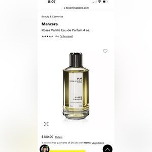 Mancera roses vanille